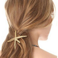 Punk Style Silver Gold Color Metal Starfish Hairpins Hair Clips For Women Girls Alloy Hair Accessories Gift for Girls 2024 - buy cheap