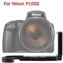 Обновленная версия, быстросъемный L-образный аккумулятор, нижний кронштейн, держатель с фиксированным основанием, ручной держатель для камеры Nikon Coolpix P1000 Dslr 2024 - купить недорого