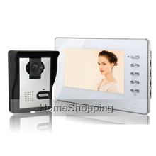 FREE SHIPPING Brand New 7 inch Color Screen Video Door phone Intercom System 1 Doorbell Camera 1 White Monitor Unlock IN STOCK 2024 - buy cheap