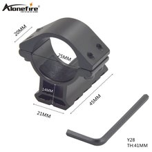 Alonefire Y28 25mm 1''ring scope mounts 21mm weaver rail Picatinny for Flashlight rifle scope 2024 - buy cheap