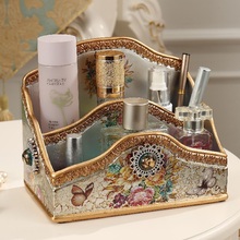 Cover dresser finishing box creative multifunctional tissue box ornaments cosmetic storage box European large desktop 2024 - buy cheap