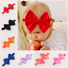 14 cores feitas à mão crianças bebê meninas faixa de cabeça bebê criança bebê gravata borboleta de seda crianças acessórios de faixa de cabelo 2024 - compre barato