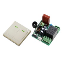 Luminária de teto 220v para casa inteligente, lâmpada led sem fio com painel de parede com controle remoto e saída de entrada, mini receptor rf Luminária de teto 220v para casa inteligente, lâmpada led sem fio com painel de parede com controle remoto e saída de entrada, mini receptor rf