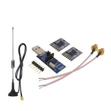 2 juegos de transmisor y receptor inalámbrico SV610, interfaz TTL de 433MHz, módulo RF con antena con ventosa XP1M y conector Coaxial SMA 2024 - compra barato