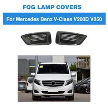 2pcs Car Front Left Right Bumper Fog Light Lamp Cover Grille for Mercedes-Benz V-Class W447 V220D V250 2016 2017 2018 Dry Carbon 2024 - buy cheap