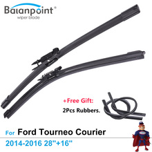 2Pcs Wiper Blades + 2Pcs Free Rubbers for Ford Tourneo Courier 2014-2016 28"+16", Clean Windshield Wipers 2024 - buy cheap