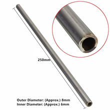 Silver 304 Stainless Steel Capillary Tube Tool OD 8mm 6mm ID Length 250mm 2024 - buy cheap