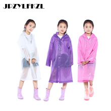 2019 Hot EVA Transparent Fashion Waterproof Kids Raincoat For Children Rain Coat Rainwear/Rainsuit Student Poncho Drop Shipping 2024 - buy cheap