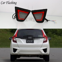 Car Flashing 1set For Honda Fit Jazz 2014 2015 2016 2017 LED rear bumper lights brake tail light reflector Turn Signal 2024 - buy cheap