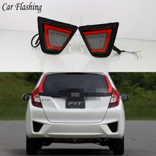 Luces LED de parachoques trasero para coche, reflector de luz trasera, intermitente, para Honda Fit Jazz 2014, 2015, 2016, 2017, 1 Juego 2024 - compra barato