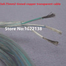 transparent 3*0.75mm power cord electric cable with 1.0mm supporting steel rope for Lighting lamps electrical wire pendant light 2024 - buy cheap