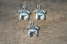 20pcs--Baby clothes Charms, Antique Tibetan silver Baby Overall Pants Trousers charm pendants 22x16mm 2024 - buy cheap