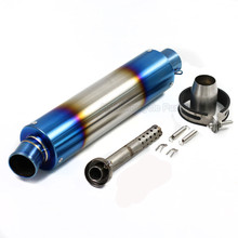 51mm Universal Motorcycle Exhaust Muffler Pipe Scooter GY6 Escape Moto Pitbike CBR125 FZ400 Z750 R1 R3 R6 2024 - buy cheap