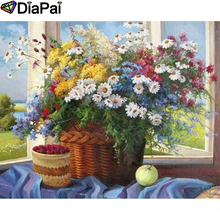 Pintura de diamante DIAPAI 5D DIY 100% cuadrado completo/taladro redondo "paisaje de flores" bordado de diamantes punto de cruz 3D decoración A23699 2024 - compra barato