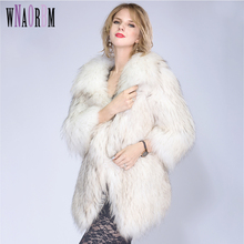 2021 novo inverno outono mulheres casaco de pele real feminino malha guaxinim pele do cão casacos jaqueta casual grosso quente moda magro 2024 - compre barato