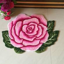 2020 Hot sales high quality beautiful /fashion romantic rose art carpet /floor mats/art rug for bedroom 80*60cm 2024 - buy cheap