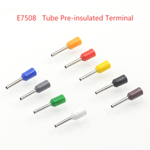 100/200Pcs Tube Insutated Cord End Terminals Electrical Crimp Terminal Wire Connector E7508 Cable Ferrules VE 20AWG 0.75mm2 2024 - buy cheap