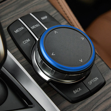 Автомобильный Стайлинг Мультимедийные кнопки авто украшение покрытие наклейки отделка для BMW 5 серии G30 g38 интерьер аксессуары из нержавеющей стали 2024 - купить недорого