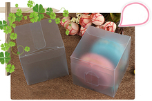 50 pcs 6*6*6 cm caixa de plástico fosco pvc caixas de embalagem para presentes/chocolate/doces/cosméticos/artesanato quadrado Fosco Caixa de pvc 2024 - compre barato