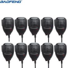 10 шт. Оригинальный BaoFeng 2 Pin Ручной пульт дистанционного радио спикер микрофон для Baofeng Walkie Talkie UV-5R UV-5RE BF-888S двухстороннее радио 2024 - купить недорого