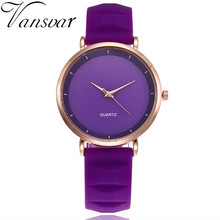 Vansvar Unique Silicone Watches  Analog Wristwatch relogio feminino Fashion & Casual Quartz ladies clock Free shipping B40 2024 - buy cheap