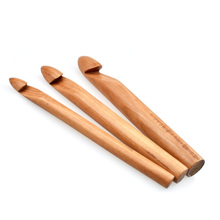 KOKNIT New Big Crochet Hook 15/20/25mm Size Wooden Knitting Needle Yarn Sewing Tool DIY Knitting Accessory For Mother's Day Gift 2024 - buy cheap