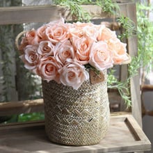 Artificial Rose Flower Bouquet Royal Rose Silk Flower for Birthday Party Home Wedding Decoration Favors Flores Artificiales 2024 - buy cheap