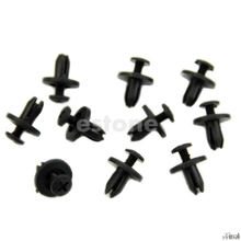 10 Pcs Car Bumper Fender 6mm Hole Black Plastic Rivets Fasteners for Toyota-Y11 2024 - buy cheap