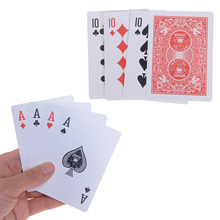 Alta qualidade 1 conjunto (4 pces cartão) truques de magia 10 transformador para um cartão adereços mágicos 10 mudar uma magia define fechar-se cartão de rua 2024 - compre barato