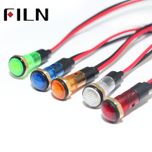 FILN 8mm FILN 6volt 120v  12V 24V  led light indicator lamp pilot light signal light 2024 - buy cheap