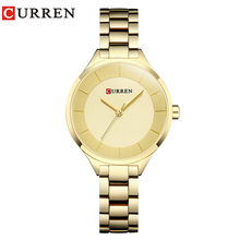 Топ люксовый бренд CURREN женские часы простые женские часы из нержавеющей стали модные водонепроницаемые кварцевые часы Relogio Feminino 2024 - купить недорого