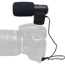 Внешний черный Направленный стереомикрофон Mcoplus, внешний мини-микрофон для цифровых зеркальных камер Canon/Nikon/Sony с разъемом 3,5 мм и видеокамерой DV 2024 - купить недорого