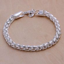 fine summer style silver plated bracelet 925-sterling-silver jewelry bijouterie chain bracelets for women men SB070 2024 - buy cheap