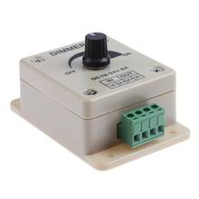 12v 24v interruptor de dimmer led 8a regulador de tensão controlador ajustável para lâmpada de tira led 2024 - compre barato