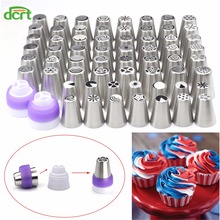 64 PCS Stainless Steel Nozzles Pastry Icing Piping Nozzles Set Russian Pastry Decorating Tips Baking Tools For Cake 2023 - buy cheap