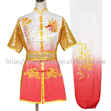 Uniforme chino de Wushu para hombres, mujeres y niños, ropa de kung-fu, traje de demostración bordado de Traje de artes marciales, novedad 2024 - compra barato