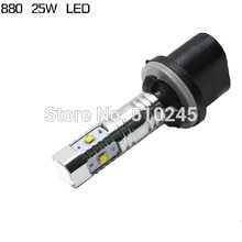 100X wholesale auto car led light H27 880 high power 25W  chip DRL With Clean Lens Fog Light lamp Free Shipping 2024 - buy cheap