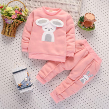 CUTEMOON Spring Autumn Baby Girl Clothing Set Toddler Girls Sports Cartoon Costume Kids Girls Warm ClothingSet Suit 2024 - buy cheap