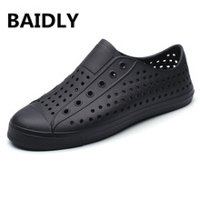 Jelly Shoes Men Breath Summer Sandals Outdoor Beach Sandals Casual Slippers Clogs Men Garden Sandals Sandalias 2024 - buy cheap