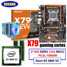 Huanzhi x79-placa mãe para jogos atx de luxo, com processador m.2 ssd slot xeon e5 2660 v2, 10 núcleos, ram 32g, 1866 reg ecc 2024 - compre barato