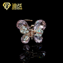 Hot Sales Glisten Big Crystal MINI Butterlfy Hair Claw Beautiful Hair Clips For Women Fashion Hair Accessories Valentine's gift 2024 - buy cheap
