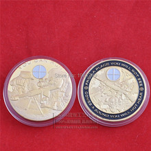 Образец заказа 1 шт./лот, армия США снайперский солдат позолоченная сувенирная монета 2024 - купить недорого