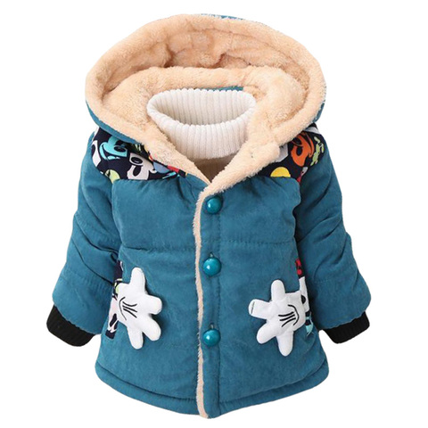 Детское пальто 2020 г. Осенне-зимние куртки для малышей, куртки для мальчиков детская теплая верхняя одежда, пальто для маленьких девочек, кур... 2022 - купить недорого