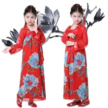 Fantasia chinesa tradicional para meninas, vestido hanfu, empress wu zetian, roupa de dança, fantasia chinesa antiga 18 2024 - compre barato