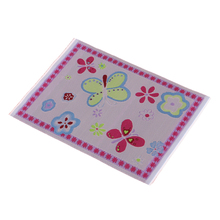 1/12 Dollhouse Miniature Rug Flower Printed Carpet Embroidery Cloth Mat 2024 - buy cheap