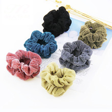 6 Pcs Packs Korea Elastic Kawaii Girls Scrunchie Glitter Hair Accessories Women Holder Headwear Kawaii Mujer Rubber Headband 2024 - buy cheap