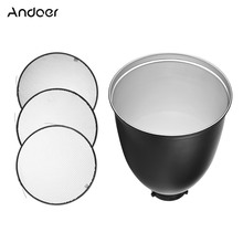 Andoer-Reflector de montaje, pantalla de lámpara con rejilla de panal para Bowens, Flash estroboscópico de estudio, Speedlite 2024 - compra barato