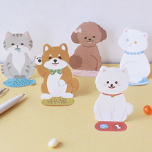 8 Pcs/lot Cat Dog Post It Note, Kawaii Stationery Sticky Notes, Cute Stationary Planner Stickers Memo Pad 2024 - buy cheap