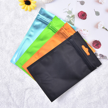 4 Colors 8*13cm/10*18cm/9*15cm Foil Food Packaging Bag Heat Seal Aluminum Foil Ziplock Bags Flat Zip Lock Package Bag Food Grade 2024 - buy cheap