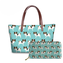 NOISYDESIGNS-Bolso de lujo con estampado de Papillon Dogs para mujer, bandolera de diseñador, de gran tamaño 2024 - compra barato